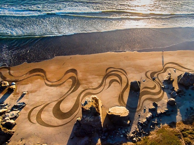 Látványos műalkotások a homokban