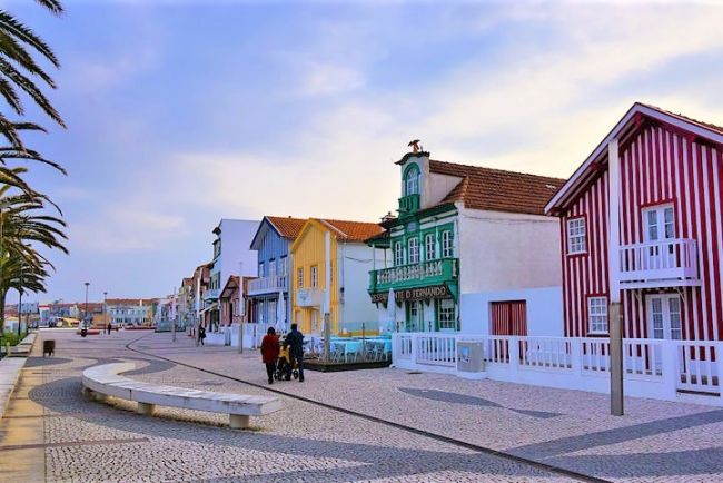 Aveiro színes házai