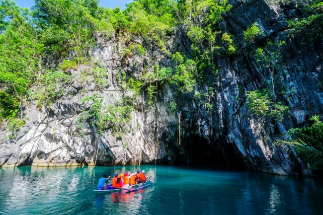 Puerto Princesa Vízalatti Folyó Nemzeti Park bejárata