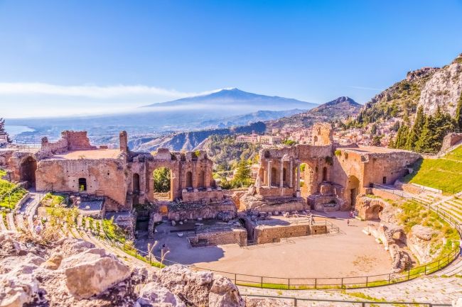 Taormina, a görög színház