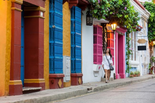 Medellíni utcarészlet