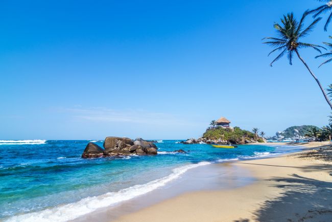 Tengerpart a Tayrona Nemzeti Parkban