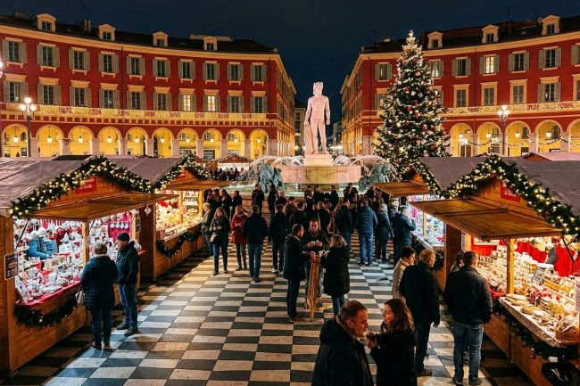 Nizza karácsonyi fényei