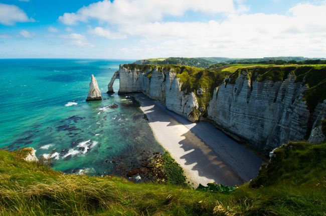 Étretat fehér sziklái