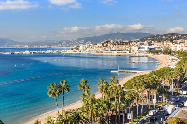 Cannes tengerpartja