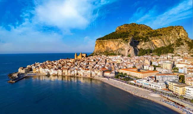 Cefalu madártávlatból