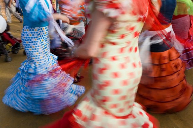 Helyi flamenco táncosok