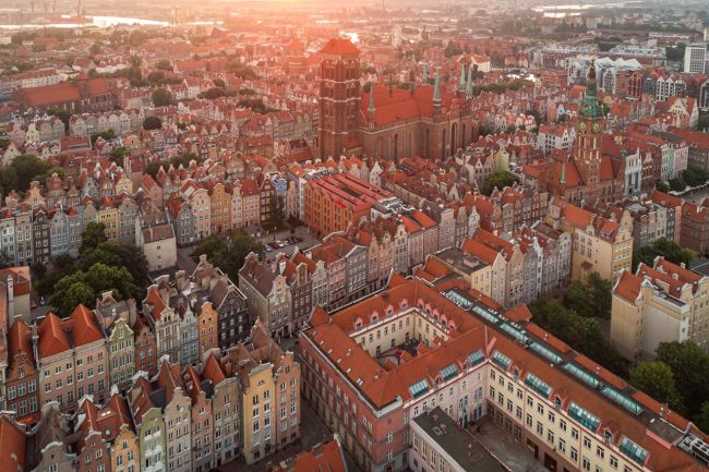 Gdańsk madártávlatból
